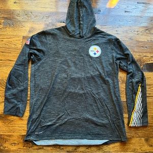Pittsburgh Steelers Nike Scrimmage Performance Long Sleeve Hoodie Large